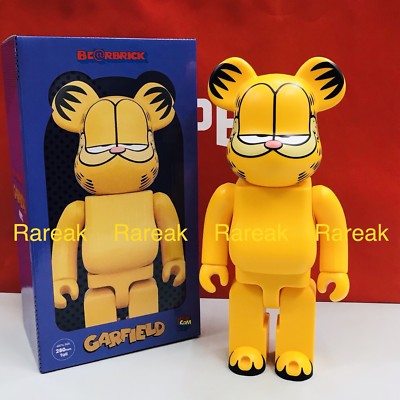 Medicom Be@rbrick 2018 Garfield Cat 400% am I cool or what? Paws Bearbrick 4530956574851 | eBay