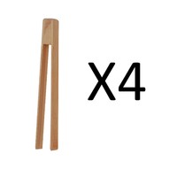 Fox Run 8 Durable Wooden Toaster Toast Bagel English Muffin Tongs (4-pack) on sale Fox Run 8 Durable Wooden Toaster Toast Bagel English Muffin Tongs (4-pack) on sale