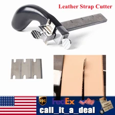Professional Leather Draw Gauge Tool Strap Cutter Hand Craft Belt Cutting Blade