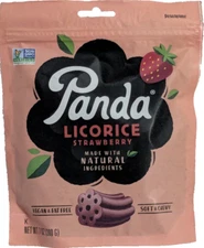 Panda Strawberry Licorice 7 Ounce Bag 200g Natural, Vegan, Non-GMO