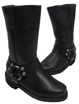 Kids Childs Riderz Biker Custom Leder Motorrad Motorbike Kinderstiefel T