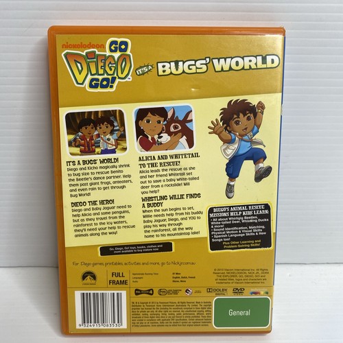 DORA The Explorer AND GO DIEGO GO! Bulk Lot Of 5 DVDS Region 4 PAL Bugs World - Picture 20 of 20