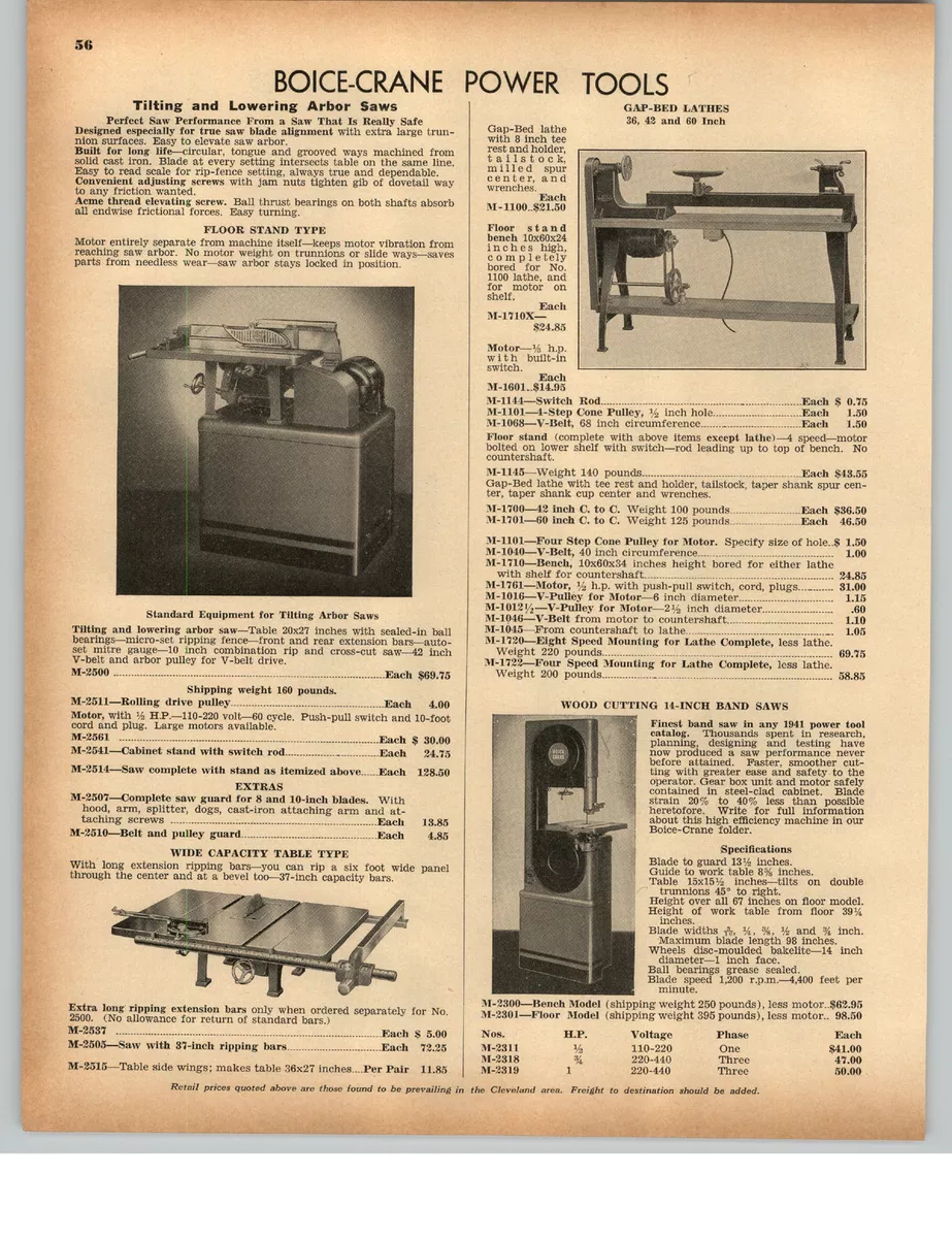 Boice crane sale scroll saw