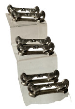 6  PORTE COUTEAUX ZOOMORPHE ART DÉCO MÉTAL ARGENTÉ  ARGIT, RABIER  SANDOZ