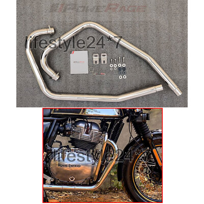 Royal Enfield ''LH & RH Exhaust Header Pipe Polished'' GT & Interceptor 650cc