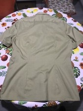 VECCHIA CAMICIA SAHARIANA Estiva Uniforme Militare Esercito Drop