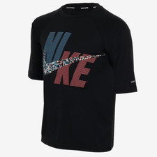 Nike swim boys kids Hydroguard Upf 40 RashGuard Pixel Party Swim Top L 12-13