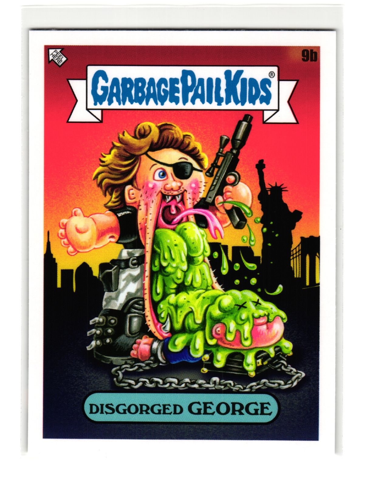 Disgorged George 2023 Garbage Pail Kids Escape From New York Parody Card