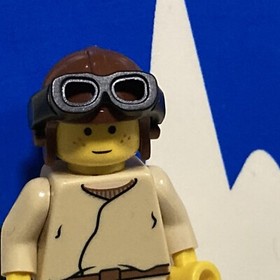 ERROR Lego Star Wars Anakin Skywalker Minifigure sw0007 Naboo Fighter 7141 BROWN