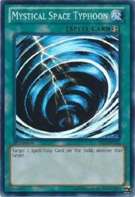 *** MYSTICAL SPACE TYPHOON *** SUPER RARE 1ST EDITION YS13-ENV12 MINT/NM YUGIOH!