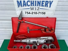 Ridgid 700 Pipe Threader 12R Die Set 1/2 - 2", Pipe Cutter, Reamer, & Case #3