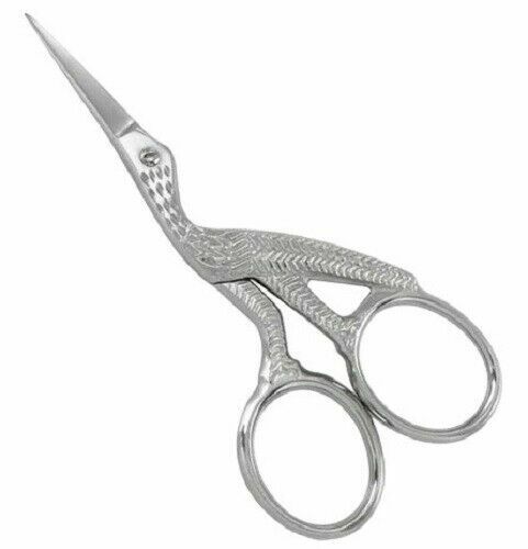Scissors Cross Stitch Sewing Scissors Cutter Silver Plated