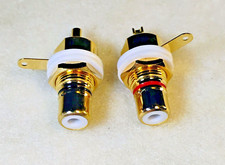 Pair of NEW! Red/Black CMC Gold Plated Rear M...