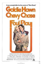Foul Play Movie Poster  11 X 17 Inches Chevy Chase Goldie Hawn