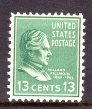 United States Scott # 818 VF MNH 1938 13 Cent Millard Fillmore