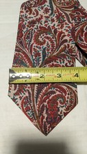 Vintage Liberty of London Mens Necktie Black Cotton Tie Floral Roses USA Made