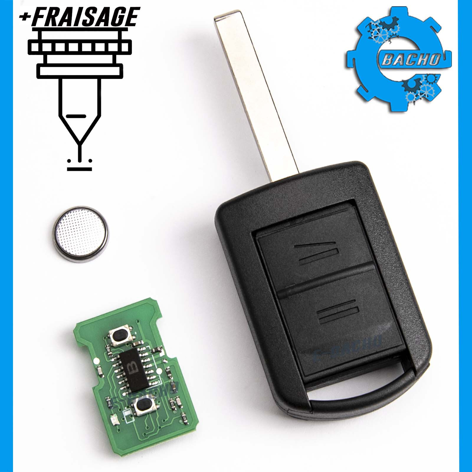 Clé Opel Corsa cassée ? Télécommande complète 433Mhz taillée sur mesure