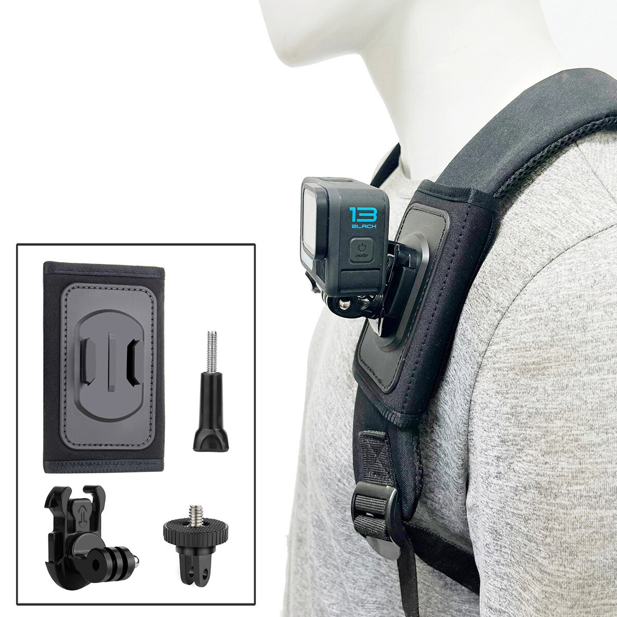 Durable Swivel Strap Buckle for Insta360 and GoPro Hero13 Backpacks-image