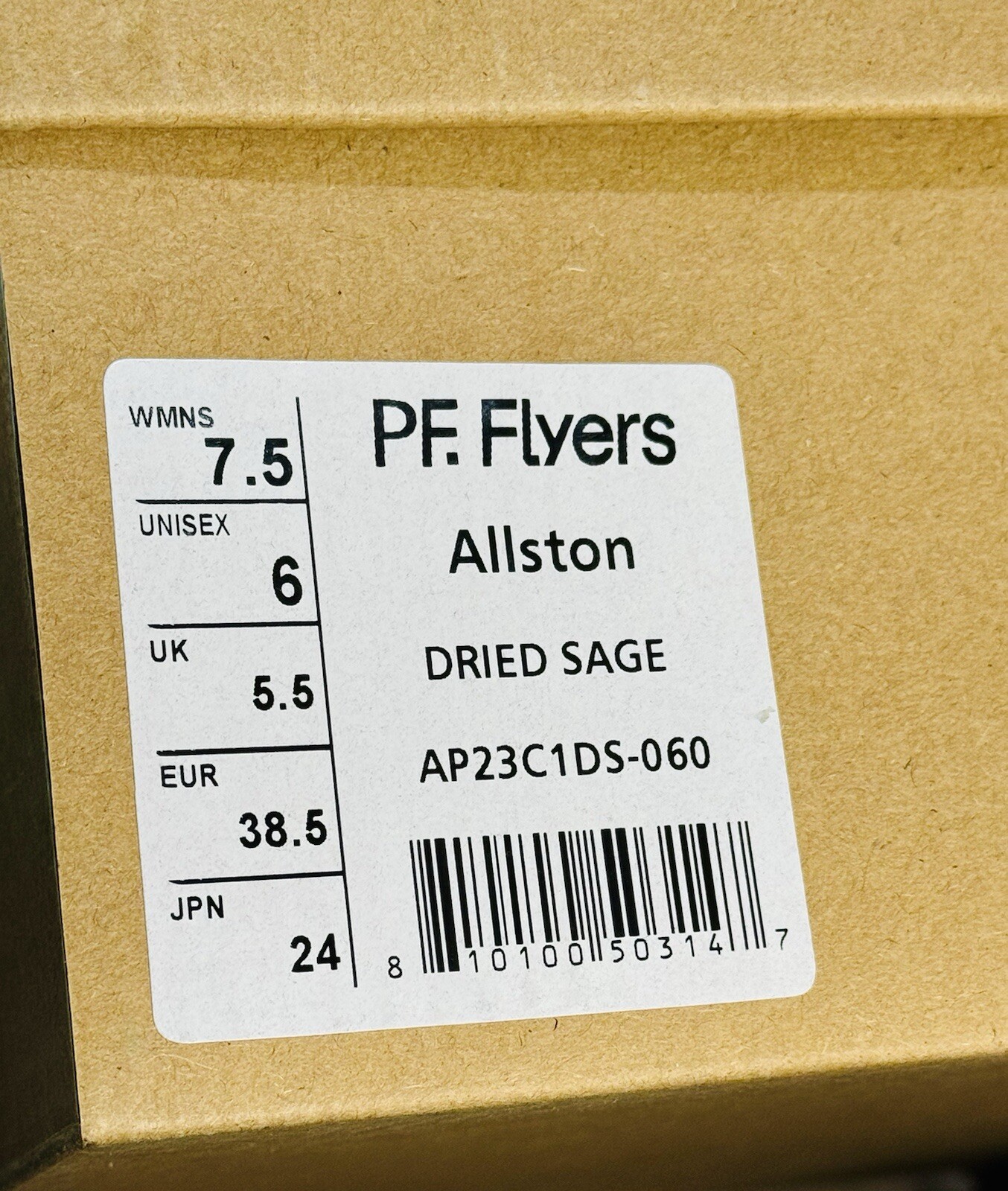 PF. Flyers Womens Allston HiTop Platform Sneakers Canvas Dried Sage Allstars 7.5