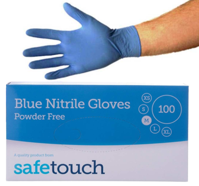 Strong Blue Nitrile Gloves Black Nitrile Powder Free Glove Medical Graded  100