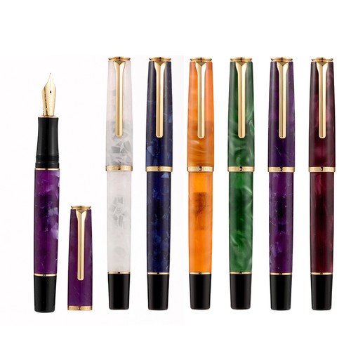 HongDian N12 Resin Füllfederhalter extra fein EF/F Feder Classic Pen Schreibfeder Geschenk - Bild 22 von 22