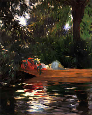Under the Willows 1887 Painting by John Singer Sargent 8x10'' Art Print