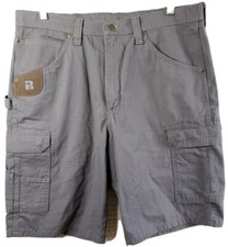 Wrangler Riggs Workwear Technician Shorts 36W X 11L Gray Carpenter 103W360ST