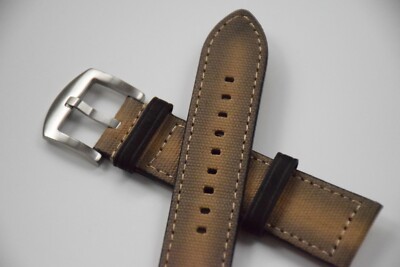Uhrenarmband Premium Textil Ersatz Stoff  18, 20, 22, 24 mm Sport-Band Grün