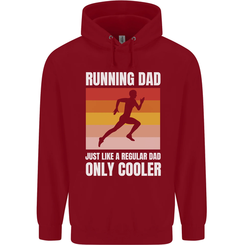 Running Dad Cross Country Marathon Runner Childrens Kids Hoodie - Picture 66 of 69