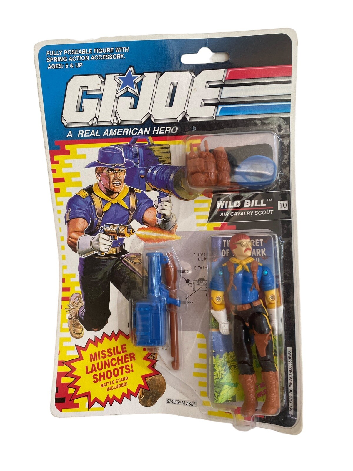 VINTAGE HASBRO GI JOE ARAH 1991 WILD BILL VERSION 2 V2 FIGURE MOC SEALED NOS