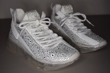 Steve Madden Womens Maxima.R MAX 10S1 White Rhinestones Concert Sneaker Shoe 9M