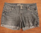 WallFlower Jeans Women's Denim Shorts Blue Medium Wash Cuffed  44 in Waist  — photo 1