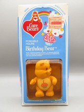 1982 Care Bears BIRTHDAY BEAR 10-Back 60340 Kenner Vinyl Figure MOC