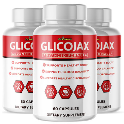 Glicojax- Blood Support - 3 Bottles- 180 Capsules