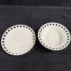 Vintage Fostoria Randolph White Milk Glass Bowl, Serving Plate