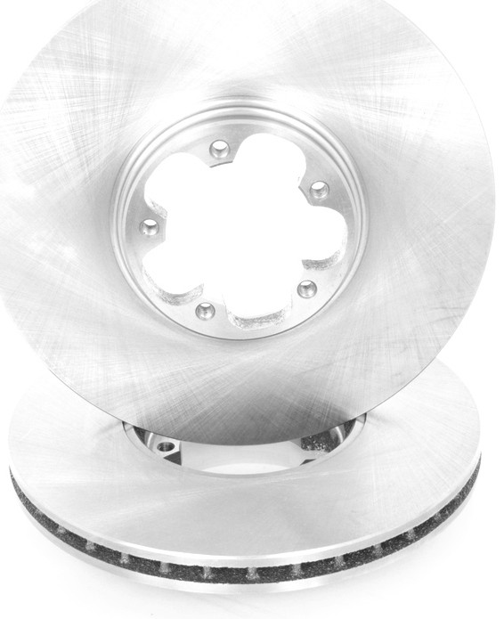 2x Ventilated Brake Discs Front Right and Left for FORD TRANSIT RWD 2000->