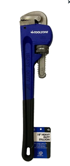 18"" STILLSONS PIPE WRENCH SPANNER ADJUTABLE PLUMBING HEAVY DUTY SINK 450mm UK