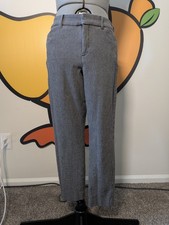 Old Navy Pixie Skinny Pants 10 Black White Houndstooth High Rise Ankle Trousers