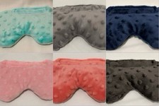 Weighted Eye Cover Mask Flax Seed Filled Minky one piece