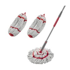 Microfiber Twist Mop Kit with 2 Washable Refi...