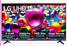 LG 65 Inch Class UHD AI UA77A 4K Smart TV 2025 65UA7700AUA - FREE SHIPPING