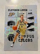 FLETCHER LOYER 2025-26 ONIT Purdue Basketball Campus Colors HOLO #'d /30 qty