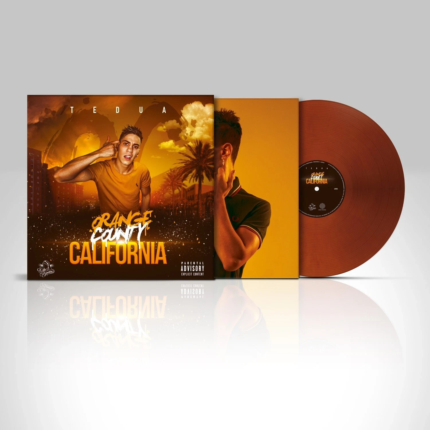 TEDUA - Orange County California - LP VINILE ORANGE NUOVO SIGILLATO LIMITED