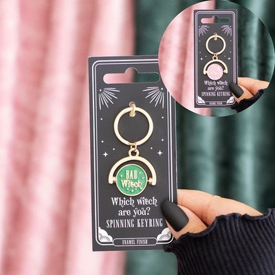 Which Witch Do You Spin Enamel Keychain - Good or Bad? NEW