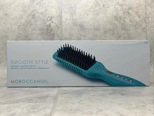 Moroccanoil Smooth Style Ceramic Heated Brush- New, Sealed!