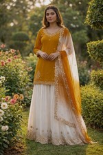 Party Wear Pakistani Indian Salwar Kameez Dupatta Dress Women Ready Mede