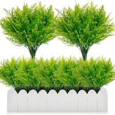 5PCS Fake Ferns Artificial Plants Greenery Faux Outdoor Indoor Home Patio Decor