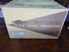 Sawyer's Rotodisc 500XR Projector for 2x2 Slides, in Box, Working Condition