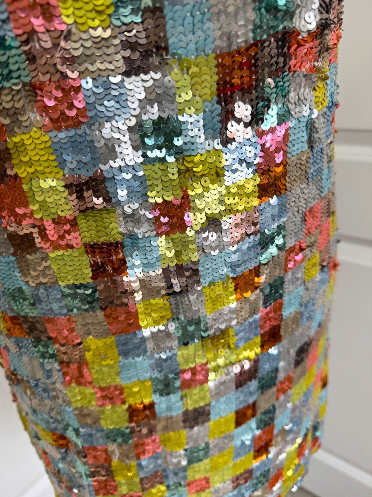 French Connection Multicolour Rainbow Sequin Patc… - image 4