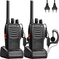 COPPIA WALKIETALKIE 2 BAOFENG BF-888S RICETRASMITTENTE PMR RADIO UHF 400-470 MHz